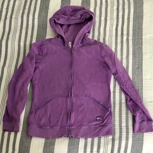 RVCA Zip Up Hoodie. Size Small.